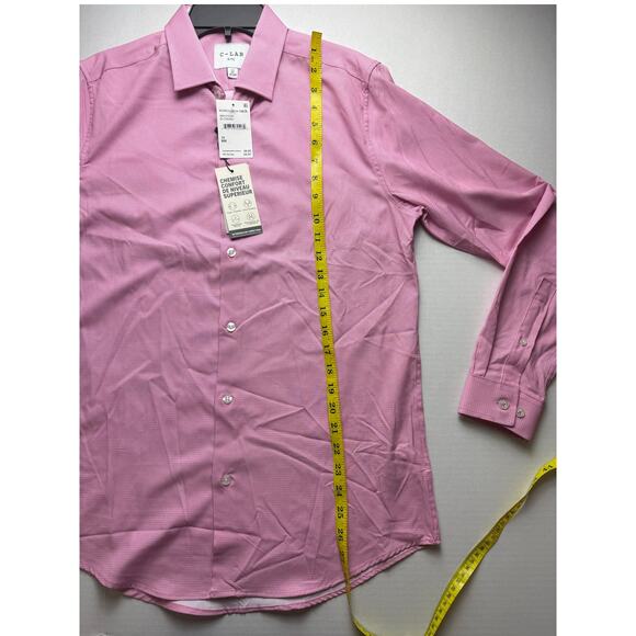C-LAB NYC Men's Slim-Fit Check-Print Dress Shirt  S/P - Picture 6 of 9